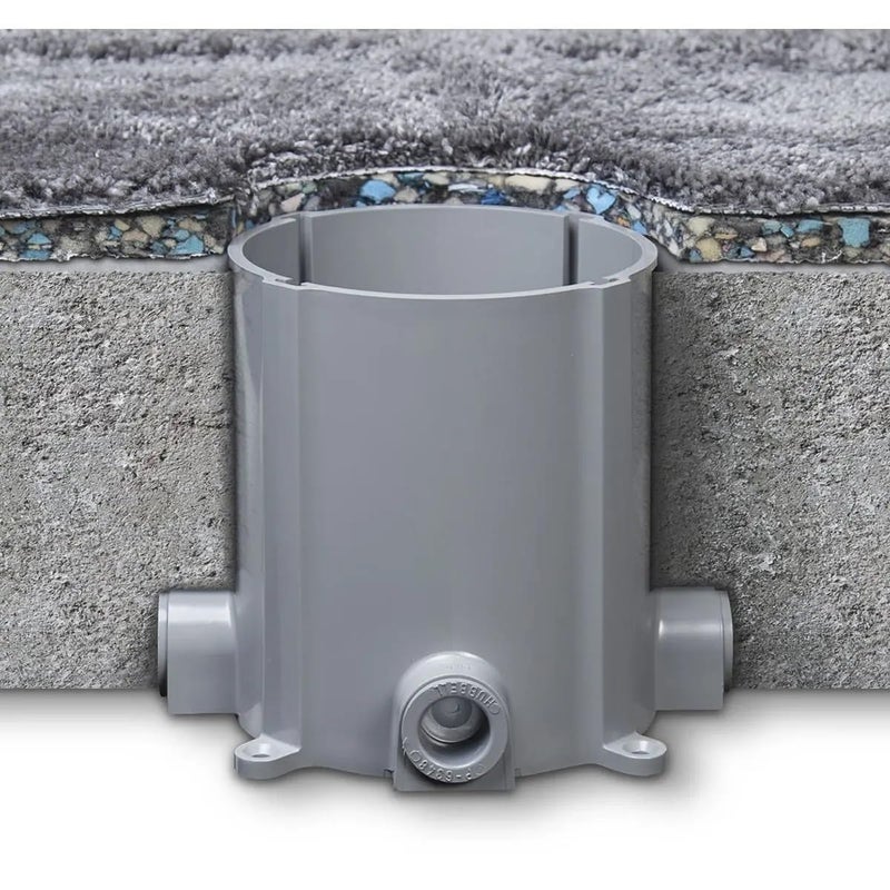 RACO 5511 Non-Metallic Floor Box For Concrete Pour, with 3/4 & 1 In. Hubs - Image 3